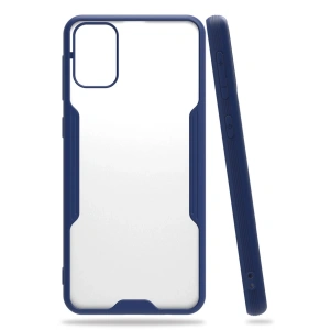 Newface Samsung Galaxy M31 Kılıf Platin Silikon - Lacivert