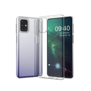 Newface Samsung Galaxy M31S Kılıf Lüx Şeffaf Silikon