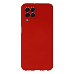 Newface Samsung Galaxy M33 Kılıf Nano içi Kadife Silikon - Kırmızı