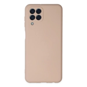 Newface Samsung Galaxy M33 Kılıf Nano içi Kadife Silikon - Pudra