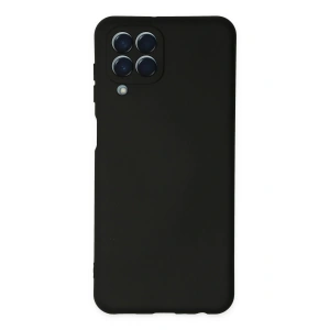 Newface Samsung Galaxy M33 Kılıf Nano içi Kadife Silikon - Siyah