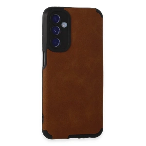 Newface Samsung Galaxy M34 5G Kılıf Loop Deri Silikon - Kahverengi