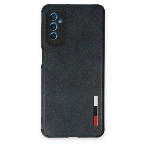 Newface Samsung Galaxy M52 5G Kılıf Loop Deri Silikon - Lacivert