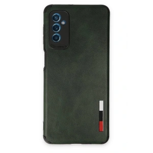Newface Samsung Galaxy M52 5G Kılıf Loop Deri Silikon - Yeşil