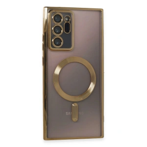 Newface Samsung Galaxy Note 20 Ultra Kılıf Kross Magneticsafe Kapak - Gold