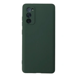 Newface Samsung Galaxy S20 FE Kılıf Nano içi Kadife Silikon - Koyu Yeşil
