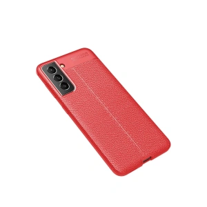 Newface Samsung Galaxy S21 FE Kılıf Auto Focus Kapak - Kırmızı