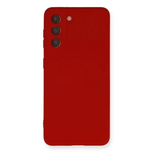 Newface Samsung Galaxy S21 Kılıf Nano içi Kadife Silikon - Kırmızı