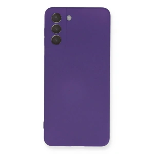 Newface Samsung Galaxy S21 Plus Kılıf Nano içi Kadife Silikon - Mor
