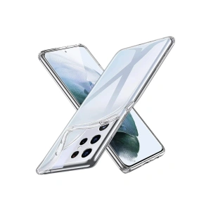 Newface Samsung Galaxy S21 Ultra Kılıf Lüx Şeffaf Silikon