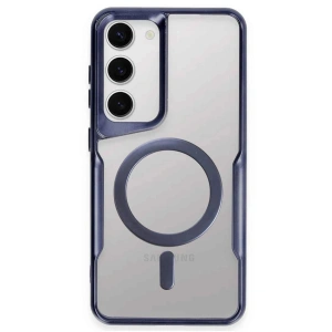 Newface Samsung Galaxy S23 Kılıf Boyi Magsafe Silikon Kapak - Lacivert