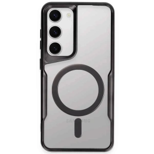 Newface Samsung Galaxy S23 Kılıf Boyi Magsafe Silikon Kapak - Siyah