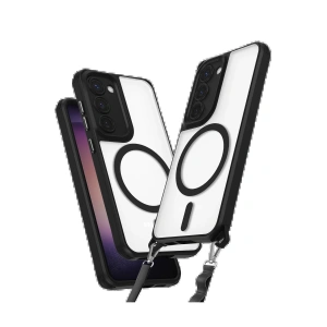 Newface Samsung Galaxy S23 Kılıf Enka Magsafe Silikon Kılıf - Siyah