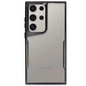 Newface Samsung Galaxy S23 Ultra Kılıf Boyi Silikon Kapak - Siyah