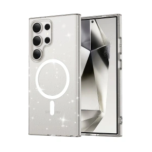 Newface Samsung Galaxy S23 Ultra Kılıf Glow Magsafe Kapak - Şeffaf