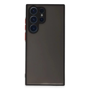 Newface Samsung Galaxy S23 Ultra Kılıf Montreal Silikon Kapak - Siyah