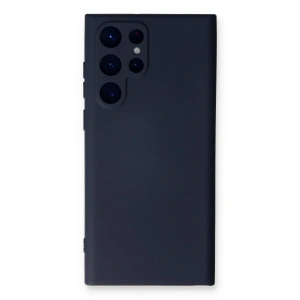 Newface Samsung Galaxy S23 Ultra Kılıf Nano içi Kadife Silikon - Lacivert