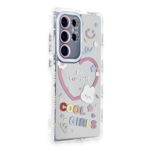 Newface Samsung Galaxy S23 Ultra Kılıf Reflexion Desenli Kapak - Desen 1