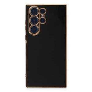 Newface Samsung Galaxy S23 Ultra Kılıf Volet Silikon - Siyah