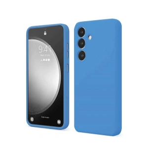 Newface Samsung Galaxy S24 FE Kılıf First Silikon - Mavi