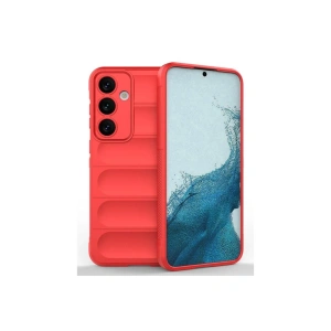 Newface Samsung Galaxy S24 FE Kılıf Optimum Silikon - Kırmızı