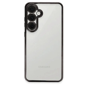 Newface Samsung Galaxy S24 FE Kılıf Razer Lensli Silikon - Siyah