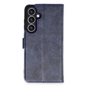 Newface Samsung Galaxy S24 FE Kılıf Trend S Plus Kapaklı Kılıf - Lacivert