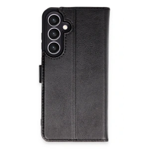 Newface Samsung Galaxy S24 FE Kılıf Trend S Plus Kapaklı Kılıf - Siyah