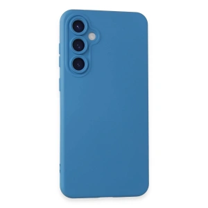 Newface Samsung Galaxy S24 Kılıf Nano içi Kadife Silikon - Mavi