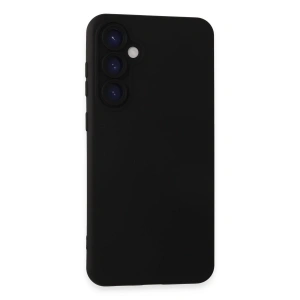 Newface Samsung Galaxy S24 Kılıf Nano içi Kadife Silikon - Siyah