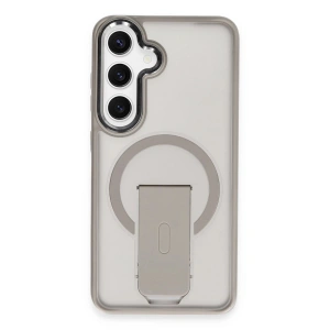 Newface Samsung Galaxy S24 Tork Magsafe Standlı Kapak - Titan Gri