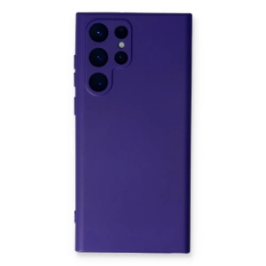 Newface Samsung Galaxy S24 Ultra Kılıf Nano içi Kadife Silikon - Mor