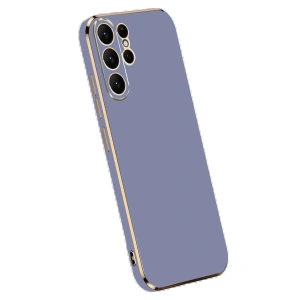 Newface Samsung Galaxy S24 Ultra Kılıf Volet Silikon - Mavi