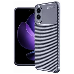 Newface Samsung Galaxy S25 Edge Kılıf Auto Focus Karbon Kapak - Lacivert