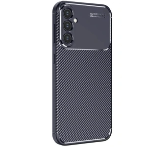 Newface Samsung Galaxy S25 Kılıf Auto Focus Karbon Kapak - Lacivert