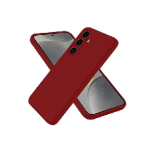 Newface Samsung Galaxy S25 Kılıf Nano içi Kadife Silikon - Kırmızı