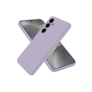 Newface Samsung Galaxy S25 Kılıf Nano içi Kadife Silikon - Lila