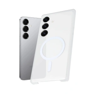 Newface Samsung Galaxy S25 Kılıf PC Zara Magsafe Şeffaf Kılıf - Şeffaf