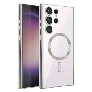 Newface Samsung Galaxy S25 Ultra Kılıf Kross Magneticsafe Kapak - Titan Gri