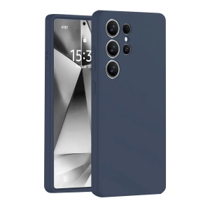 Newface Samsung Galaxy S25 Ultra Kılıf Nano içi Kadife Silikon - Lacivert