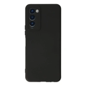 Newface Tecno Camon 18 Kılıf Nano içi Kadife Silikon - Siyah