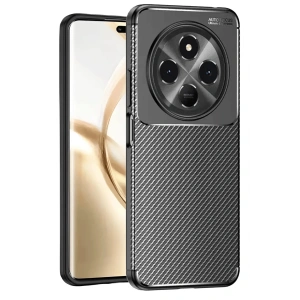 Newface Tecno Spark 30 Kılıf Auto Focus Karbon Kapak - Siyah