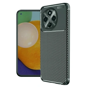 Newface Tecno Spark 30 Pro Kılıf Auto Focus Karbon Kapak - Koyu Yeşil