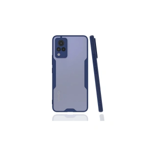 Newface Vivo V21 Kılıf Platin Silikon - Lacivert