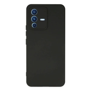 Newface Vivo V23 5G Kılıf Nano içi Kadife Silikon - Siyah