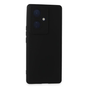 Newface Vivo V29 Lite Kılıf Nano içi Kadife Silikon - Siyah