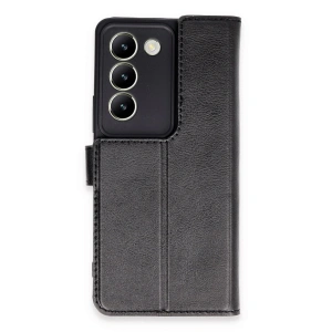 Newface Vivo V30 Lite 4G Kılıf Trend S Plus Kapaklı Kılıf - Siyah