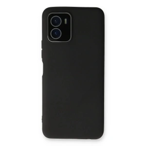 Newface Vivo Y15S Kılıf Lansman Glass Kapak - Siyah