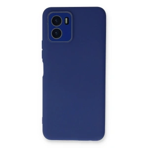 Newface Vivo Y15S Kılıf Lansman Glass Kapak - Sky Blue