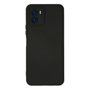 Newface Vivo Y15S Kılıf Nano içi Kadife Silikon - Siyah